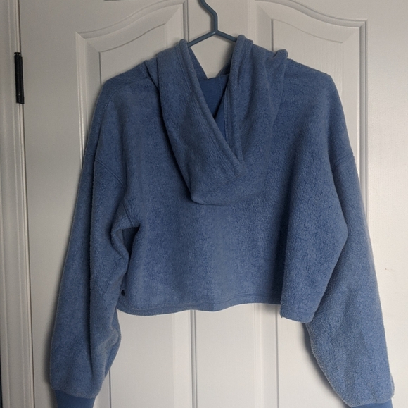 Soft Teddy Bear Cropped Hoodie - Picture 6 of 7